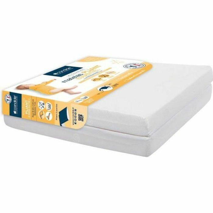 Candide Colchón Plegable 2 Piezas Crudo 60x120x7 cm, Funda Extraíble PVC, Portátil con Asa, Densidad 16 kg/m³ 1 Candide Colchón Plegable 2 Piezas Crudo 60x120x7 cm, Funda Extraíble PVC, Portátil con Asa, Densidad 16 kg/m³ 1