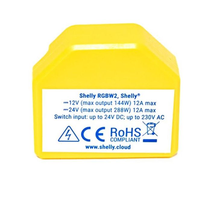 Shelly Relais "RGBW2" WLAN LED Lichtcontroller Doppelpack 2