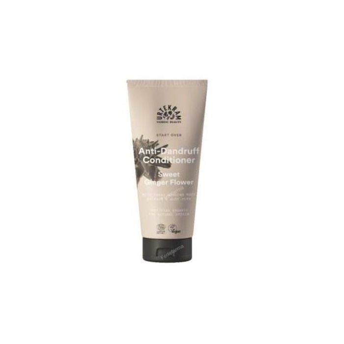 URTEKRAM Acondicionador Sweet Ginger Anticaspa Eco Vegan 180ml. Con Panax Ginseng, Aloe Vera y Jojoba para Suavidad y Brillo