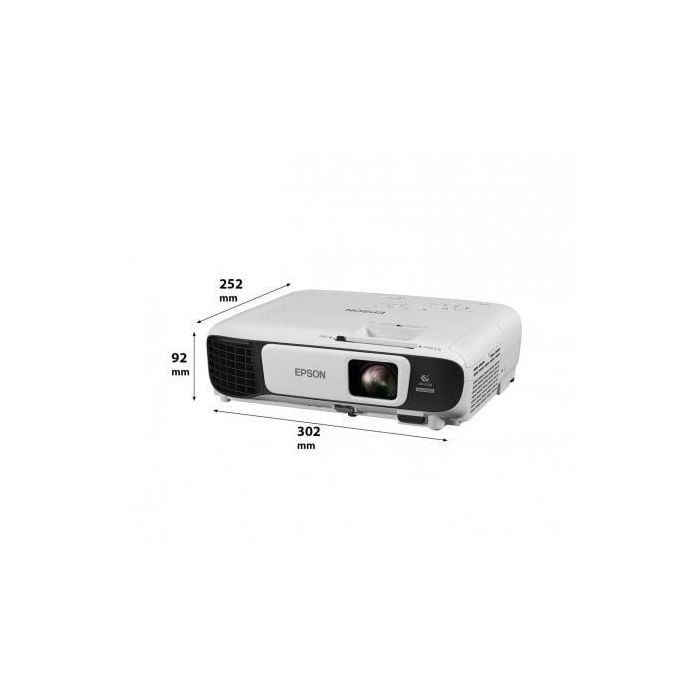 PROYECTOR PORTÁTIL 3LCD EPSON EB-U42 - 3600 LUMENES - 15000:1 - 1920*1200 WUXGA - ZOOM MANUAL 1.2X - WIFI - VGA/2*HDMI/COMPUESTO/RGB/USB - ALT. 2W 1
