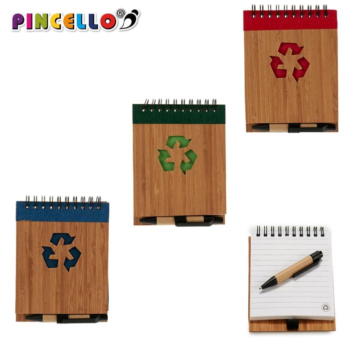 Libreta Bambu Recicl Y Boli 10X13Cm Surtidos Pincello (48 Unidades) 2 Libreta Bambu Recicl Y Boli 10X13Cm Surtidos Pincello (48 Unidades) 2