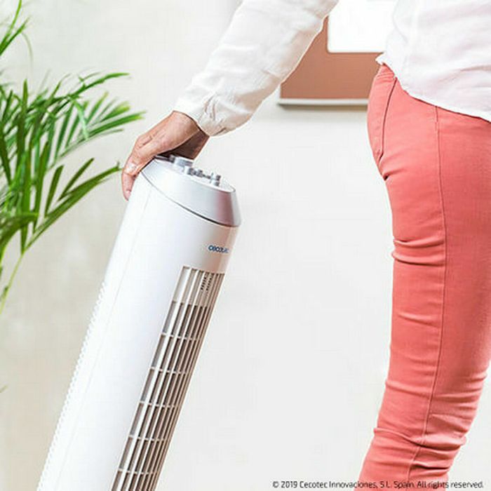 Ventilador Torre Cecotec ForceSilence 8090 Skyline 60W Blanco 1 Ventilador Torre Cecotec ForceSilence 8090 Skyline 60W Blanco 1