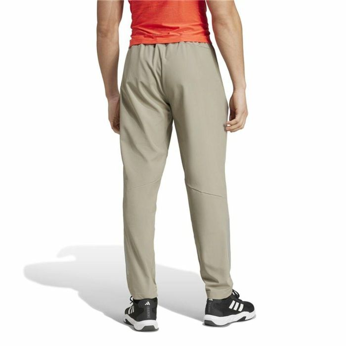 Pantalón Largo Deportivo Adidas Gym+ 3S Gris Hombre 4