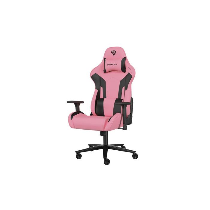 GENESIS Nitro 720 Silla Gaming PC Ergonómica con Asiento Inflable de Tela Negro/Rosa, Reposabrazos 3D Ajustables, Soporta 150 kg 1 GENESIS Nitro 720 Silla Gaming PC Ergonómica con Asiento Inflable de Tela Negro/Rosa, Reposabrazos 3D Ajustables, Soporta 150 kg 1