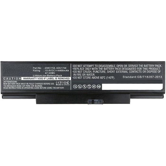 CoreParts Batería para Portátil 47.52Wh Li-ion 10.8V 4400mAh Negro, ThinkPad Edge E550, E550C, E555 3