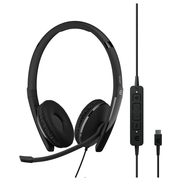 EPOS Auriculares Diadema ADAPT 160T ANC USB-C Cancelación de Ruido Activo para Oficina y Centro de Llamadas