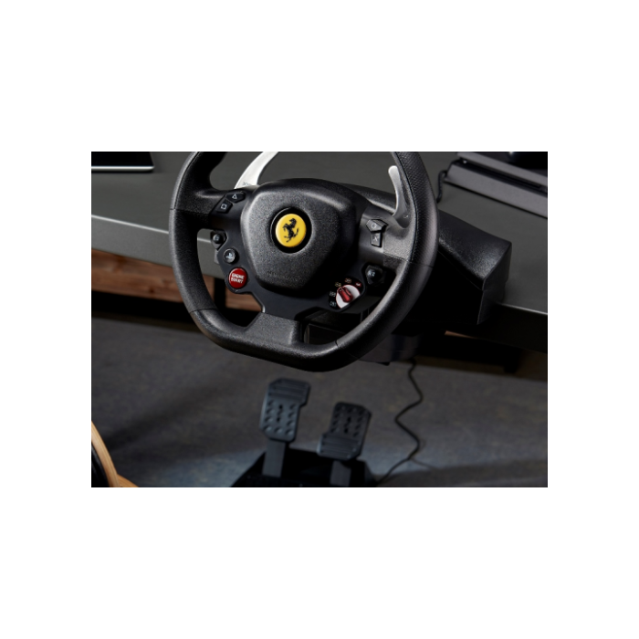 Thrustmaster 4160672 T80 Ferrari 488 GTB Edition Volante + Pedales Digital para PlayStation 4 Negro Alámbrico con 11 Botones 5