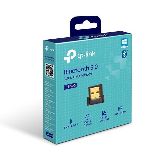 TP-Link UB500 Adaptador Bluetooth 5.0 USB Nano para PC/Portátil, Alta Velocidad, Largo Alcance, Conecta 7 Dispositivos 4