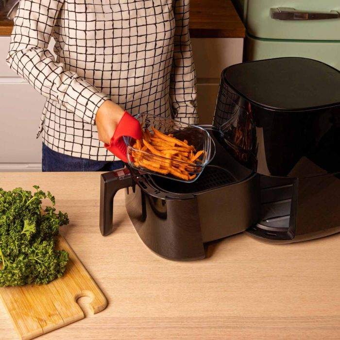 Fuente Cuadrada Vidrio Airfryer Ô Cuisine 20x17x6 cm - 1 L 1 Fuente Cuadrada Vidrio Airfryer Ô Cuisine 20x17x6 cm - 1 L 1