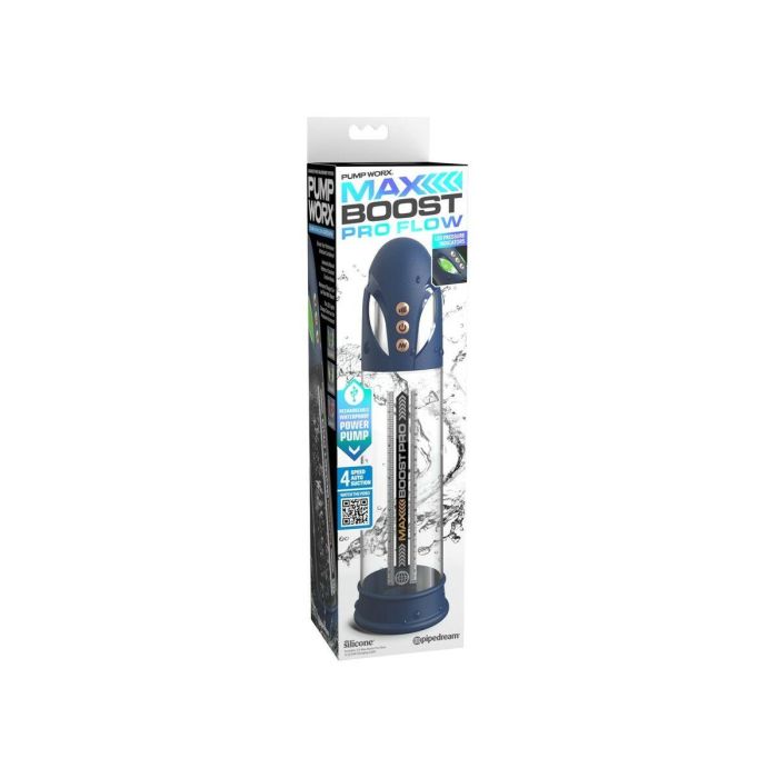 Bomba para el Pene Pipedream Worx Max Boost Pro Azul 4