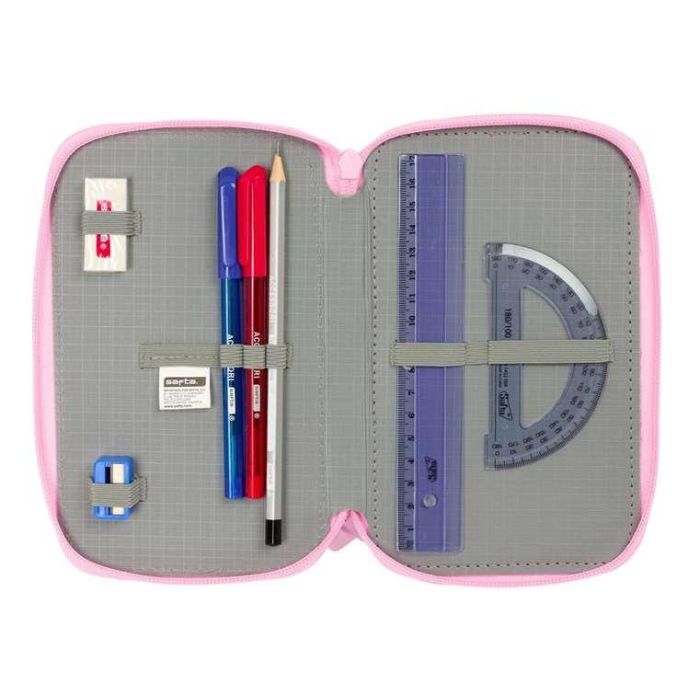 Estuche Escolar con Accesorios Glow Lab Swing Multicolor 12,5 x 19,5 x 5,5 cm 37 Piezas 2