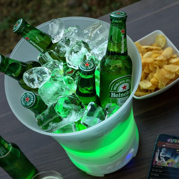 Cubitera LED con Altavoz Recargable Sonice InnovaGoods 1 Cubitera LED con Altavoz Recargable Sonice InnovaGoods 1