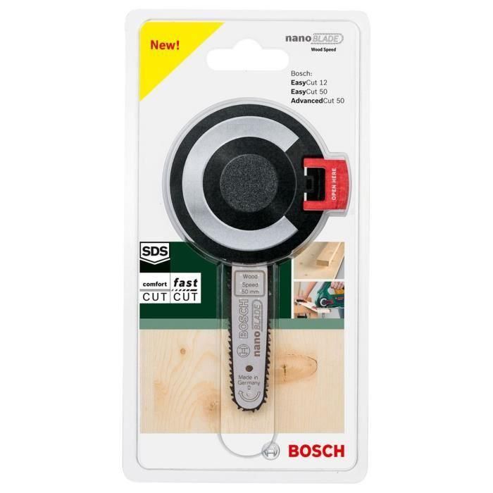 Bosch NANOBLADE WOOD SPEED 50 Cuchilla con tecnología micro motosierra para EasyCut 12, EasyCut 50, Advanced Cut 50 2 Bosch NANOBLADE WOOD SPEED 50 Cuchilla con tecnología micro motosierra para EasyCut 12, EasyCut 50, Advanced Cut 50 2