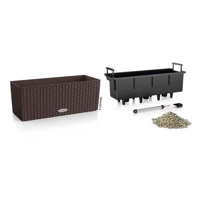 Jardinera - Balconera cottage 50 - Kit completo - Moka - 8 L - LECHUZA 1