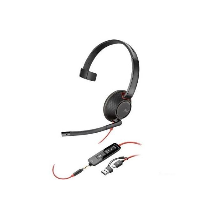 Poly 8X230A6 Auricular Mono Blackwire 5210, Micrófono con Cancelación de Ruido, Conectividad USB-C/A y 3.5mm, Negro Poly 8X230A6 Auricular Mono Blackwire 5210, Micrófono con Cancelación de Ruido, Conectividad USB-C/A y 3.5mm, Negro