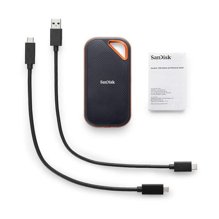 SanDisk SDSSDE81-4T00-G25 Disco SSD Externo Extreme PRO Portable V2 4TB, USB 3.2 Gen 2x2, 2000 MB/s Lectura/Escritura 2