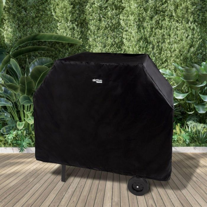 Funda Protectora para Barbacoa Aktive Negro 4 Unidades 142 x 120 x 60 cm 5 Funda Protectora para Barbacoa Aktive Negro 4 Unidades 142 x 120 x 60 cm 5