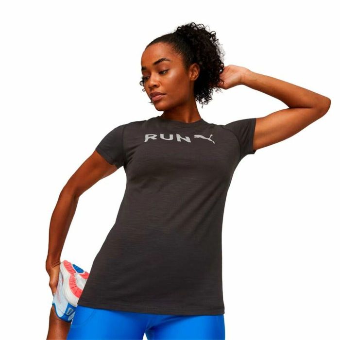 Camiseta de Manga Corta Mujer Puma Graphicc Negro 2