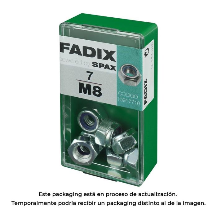 Fadix Tuerca con Autofreno de Cinc M8 - Caja con 7 Unidades 0 Fadix Tuerca con Autofreno de Cinc M8 - Caja con 7 Unidades 0