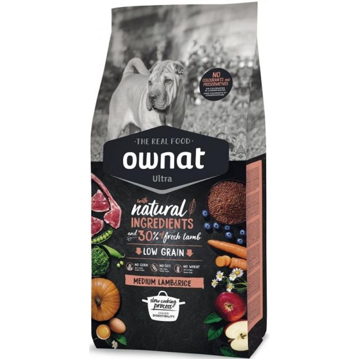 Ownat Perro Ultra Medium Lamb&Rice 3 kg.