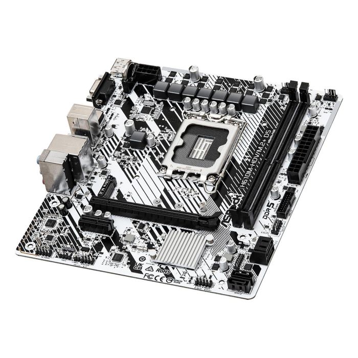 ASRock 90-MXBM50-A0UAYZ Placa Base Intel H610 LGA 1700 DDR5 Micro ATX para PC 2