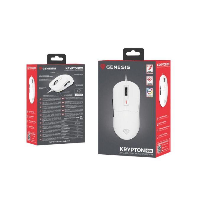 GENESIS Krypton 660 ratón Juego Ambidextro USB tipo A Óptico 12000 DPI 1 GENESIS Krypton 660 ratón Juego Ambidextro USB tipo A Óptico 12000 DPI 1