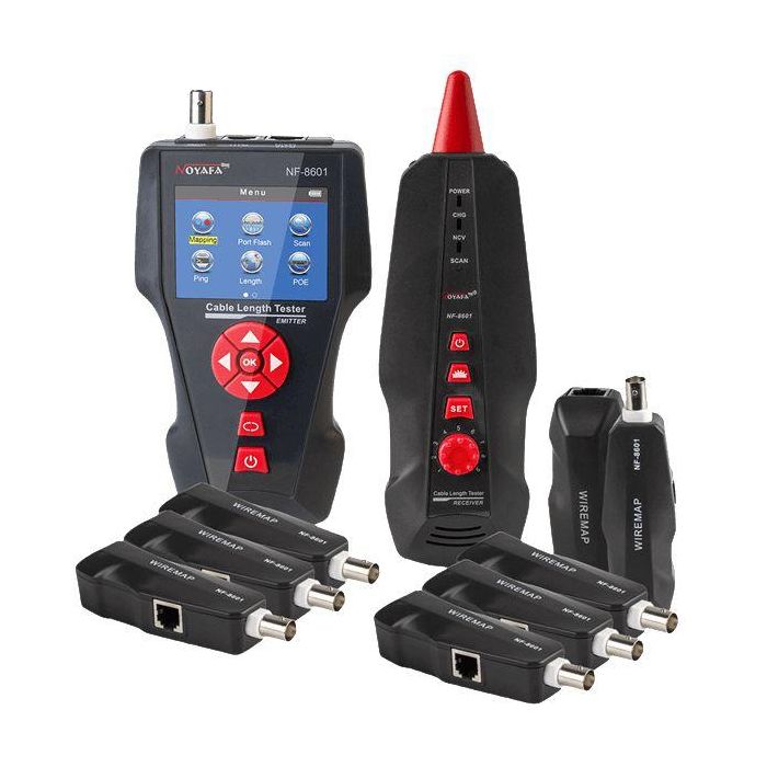 Lanview Probador de Cables con Funciones de PoE y Ping, Mide Longitud y Soporta RJ45, BNC, RJ11 3