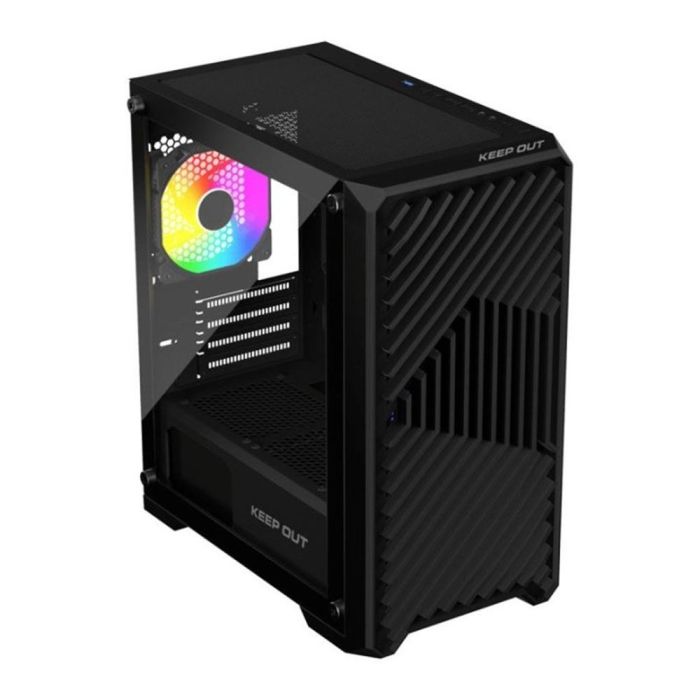Keep Out Caja Gaming XC-220 GLASS Negra Micro-ATX con Cristal Templado ARGB 2