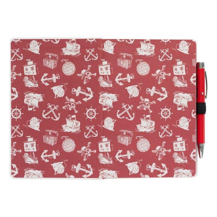 Cuaderno A5 premium + boligrafo proyector One Piece 2