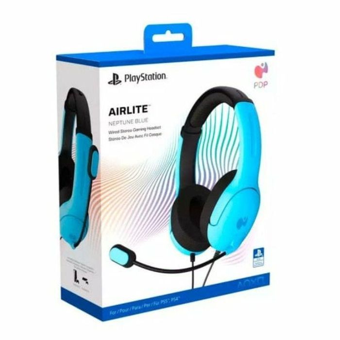 PDP Auriculares con Cable 1705966927800 Azul Neptuno Compatibles con PS4/PS5 Micrófono de Brazo Diadema Supraaural 7