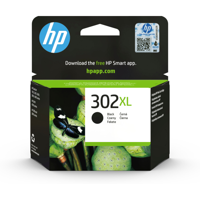 Ink-Jet Hp 302XL Deskjet 1110 - 2130 - 3630 Officejet 3830 - 4650 Envy 4520 Negro 480 Pag Ink-Jet Hp 302XL Deskjet 1110 - 2130 - 3630 Officejet 3830 - 4650 Envy 4520 Negro 480 Pag