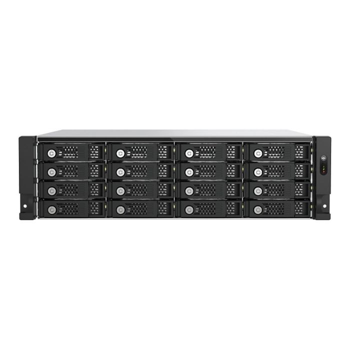 QNAP TL-R1600PES-RP Carcasa de disco duro/SSD para 16 bahías 2.5/3.5" SATA Hot-swap Montaje Rack 2U Negro Gris 1 QNAP TL-R1600PES-RP Carcasa de disco duro/SSD para 16 bahías 2.5/3.5" SATA Hot-swap Montaje Rack 2U Negro Gris 1