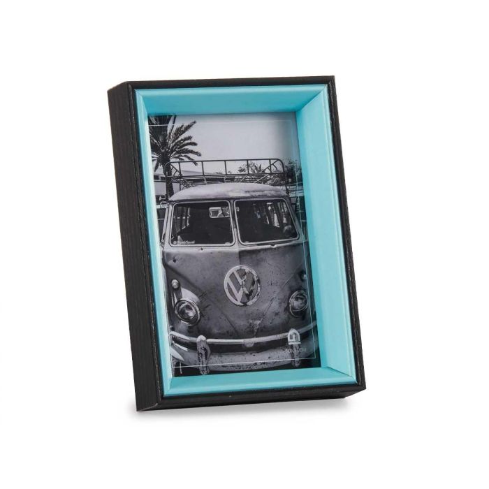 Portafotos de Madera 10x15 cm Negro y Azul - Giftdecor (24 Unidades) 1 Portafotos de Madera 10x15 cm Negro y Azul - Giftdecor (24 Unidades) 1
