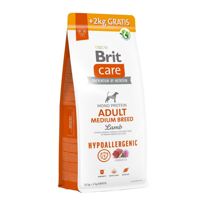 Brit Care Dog Adult Hypoallergenic Medium 12+2 kg