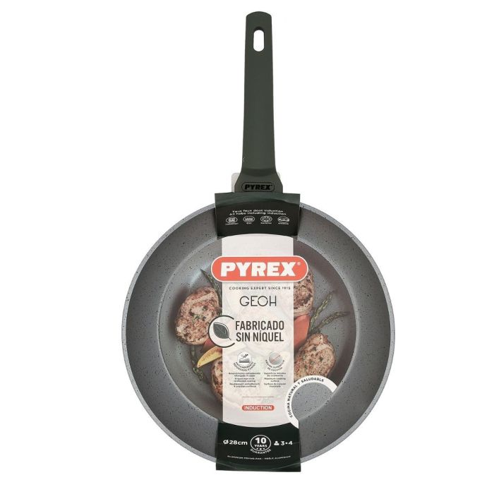 Pyrex Geoh Sartén Antiadherente 4 Capas Aluminio Forjado 28 cm Negra Inducción Mango Soft Touch Sin Níquel Garantía 10 Años 4 Pyrex Geoh Sartén Antiadherente 4 Capas Aluminio Forjado 28 cm Negra Inducción Mango Soft Touch Sin Níquel Garantía 10 Años 4