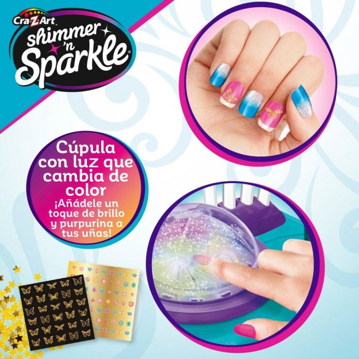 Set de Manicura Cra-Z-Art Shimmer 'n Sparkle 36 x 11 x 27 cm 4 Unidades Infantil 4