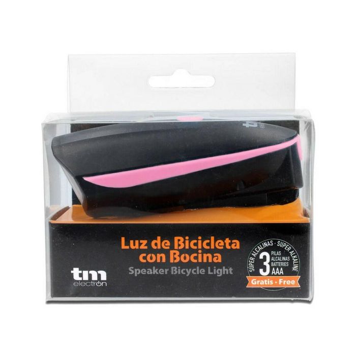 Linterna LED para Bicicleta TM Electron Rosa 2 Linterna LED para Bicicleta TM Electron Rosa 2