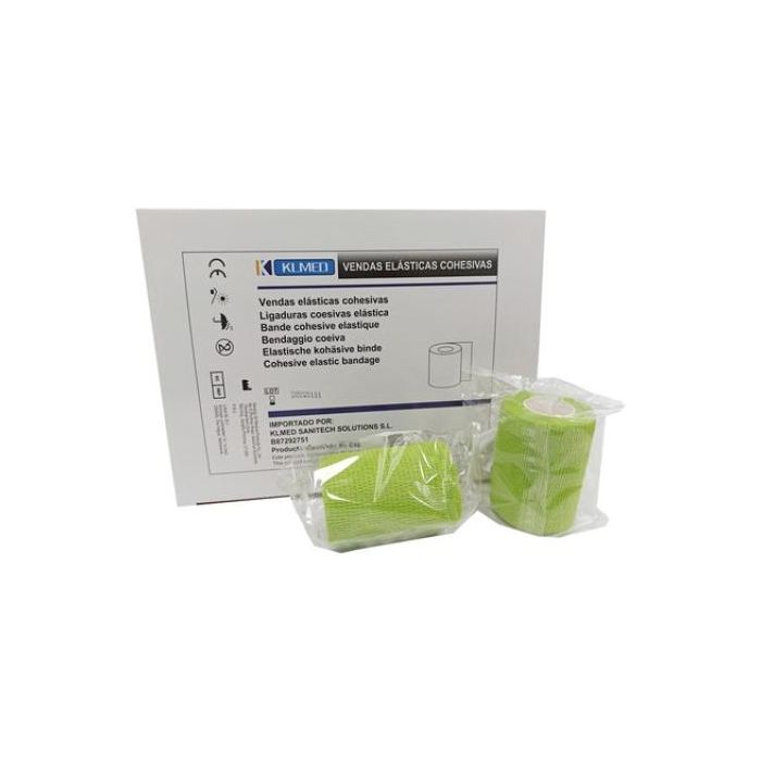 Venda Cohesiva 7.5 cm x 4.5 m Verde - Ideal para deportistas y veterinaria