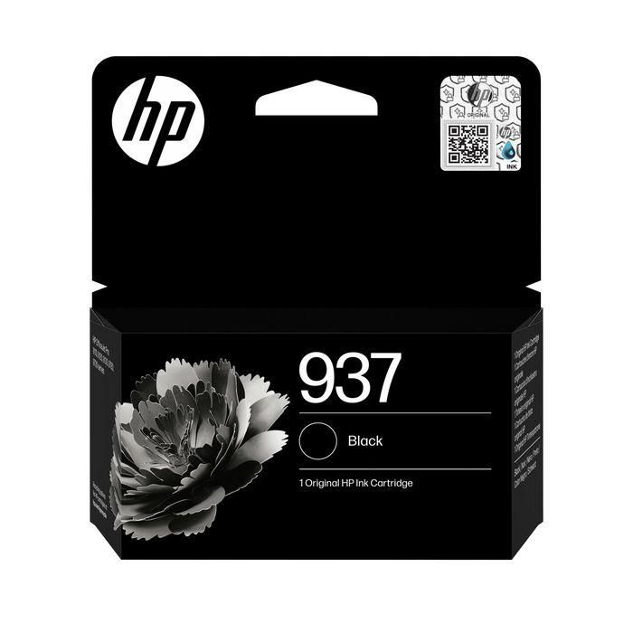 HP 937 Cartucho de Tinta Original Negro para Impresión Profesional y Textos Nítidos