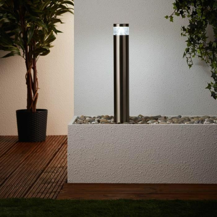 Brilliant Poste LED AVON Brillante 30x0,2W, Color Acero, de Acero y Plástico, con Bombilla LED Incluida 3