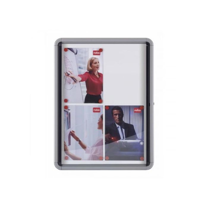 Nobo Vitrina de Interior Fondo Metal para 6 Hojas A4, 792x732 mm, Blanco, Aluminio - 1902558 0 Nobo Vitrina de Interior Fondo Metal para 6 Hojas A4, 792x732 mm, Blanco, Aluminio - 1902558 0