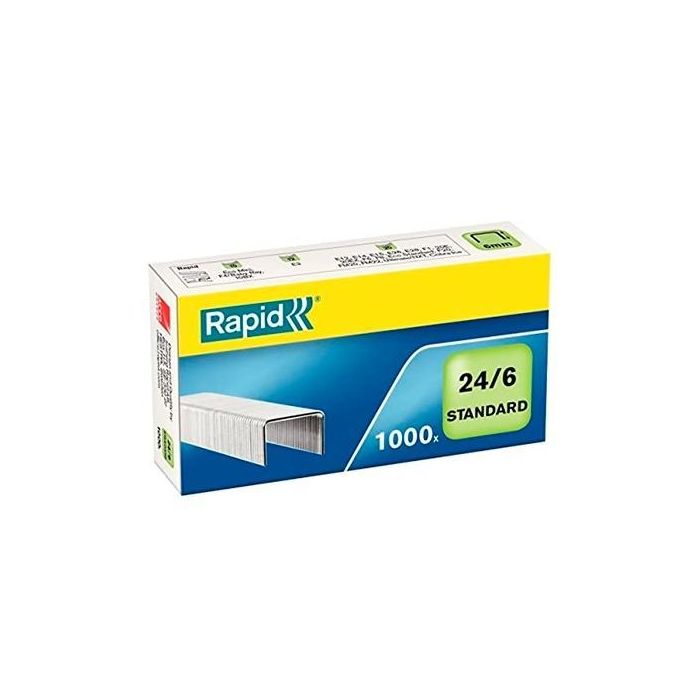 Rapid Grapas Estándar 24-6 gralvanizadas -Caja De 1000 Rapid Grapas Estándar 24-6 gralvanizadas -Caja De 1000
