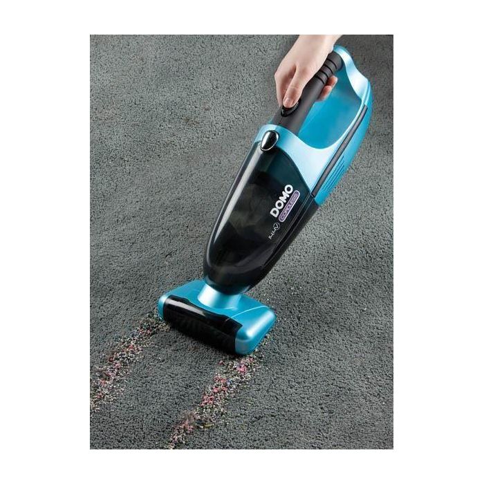 Domo DO211S Aspiradora de Mano 14.4V Sin Bolsa con Boquilla Larga, Boquilla para Muebles y Cepillo Extra Grande 2