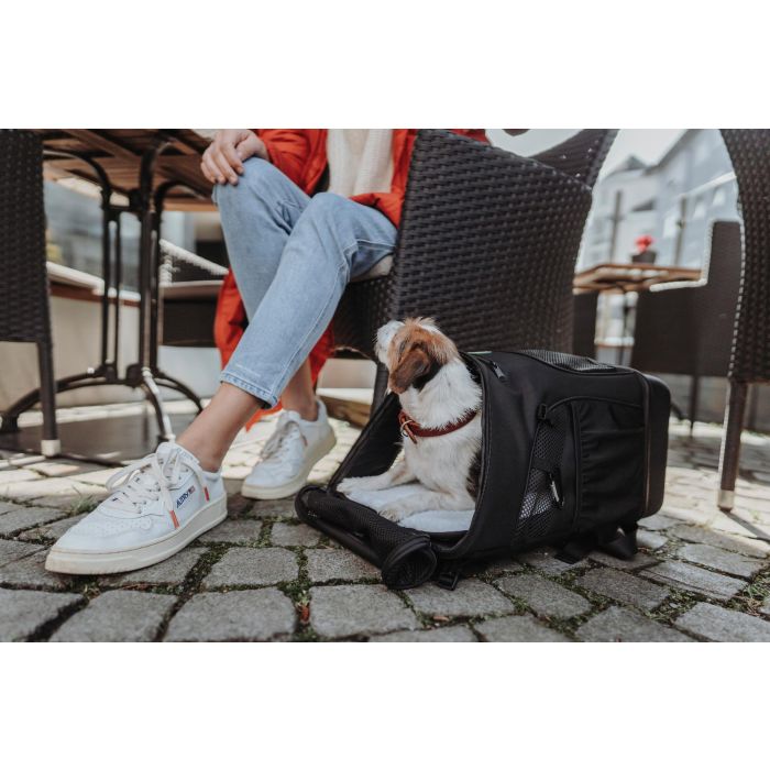 Hunter Mochila Miles para perros y gatos hasta 6.5 kg - Apta vuelos IATA, transpirable, equipaje de mano 30x22x45 cm 1