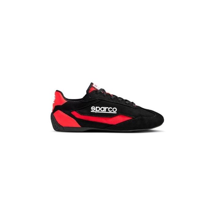 Sparco S0012A747NRRS Zapatillas S-Drive Negro-Rojo Talla 47 de Corte Bajo para Deportes de Motor con Suela de Carreras y Plantilla Amortiguadora
