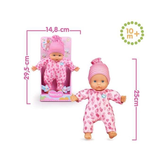 Muñeco nenuco blandito rosa 25 cm con 3 funciones 3 Muñeco nenuco blandito rosa 25 cm con 3 funciones 3