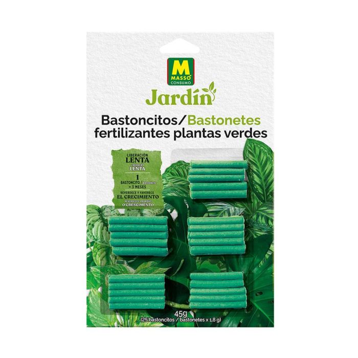 Bastoncitos fertilizantes para plantas verdes 45 g.