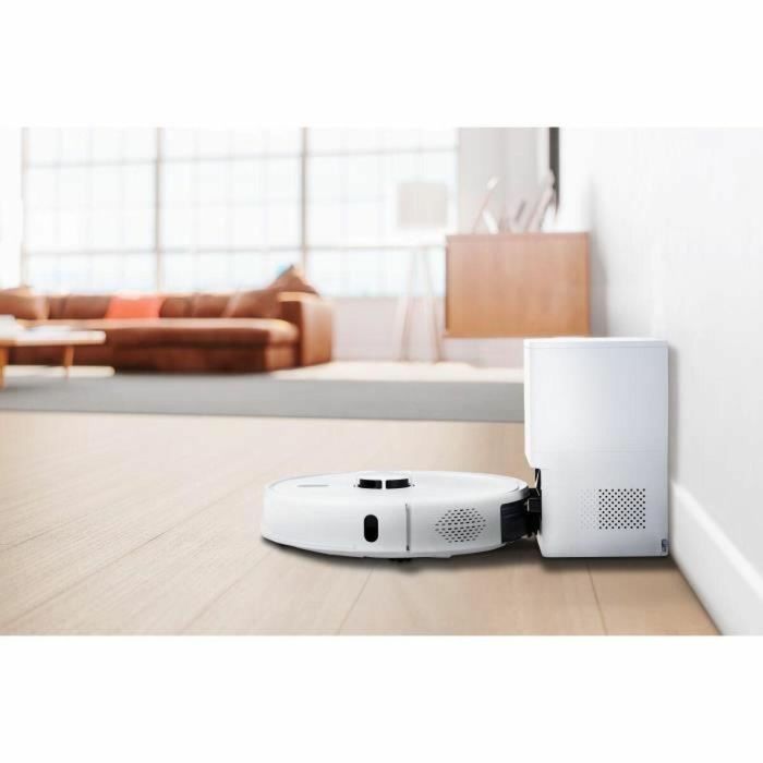 Medion MED4061275230031 X41 SW+ Robot Aspirador con Estación de Vaciado, Potente Aspiración 8000 Pa, 200 min, Navegación Láser 2