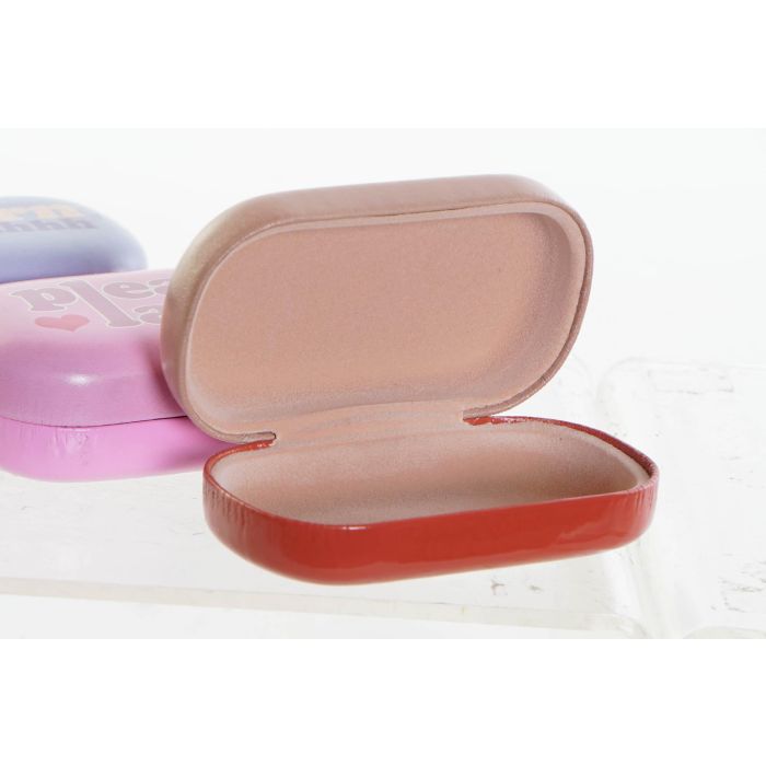 DKD Home Decor Estuche para Lentillas Moderno, Colores Rosa Palo, Lila y Beige, de PU y Metal (12 Unidades), 5.7x3x9.6 cm 2 DKD Home Decor Estuche para Lentillas Moderno, Colores Rosa Palo, Lila y Beige, de PU y Metal (12 Unidades), 5.7x3x9.6 cm 2