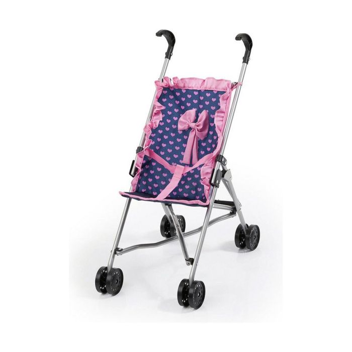 Silla de muñeca lunares rosa/azul 55x41x25.50 cm